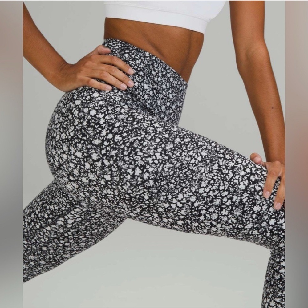 lululemon athletica Black and White Patterned Leggings